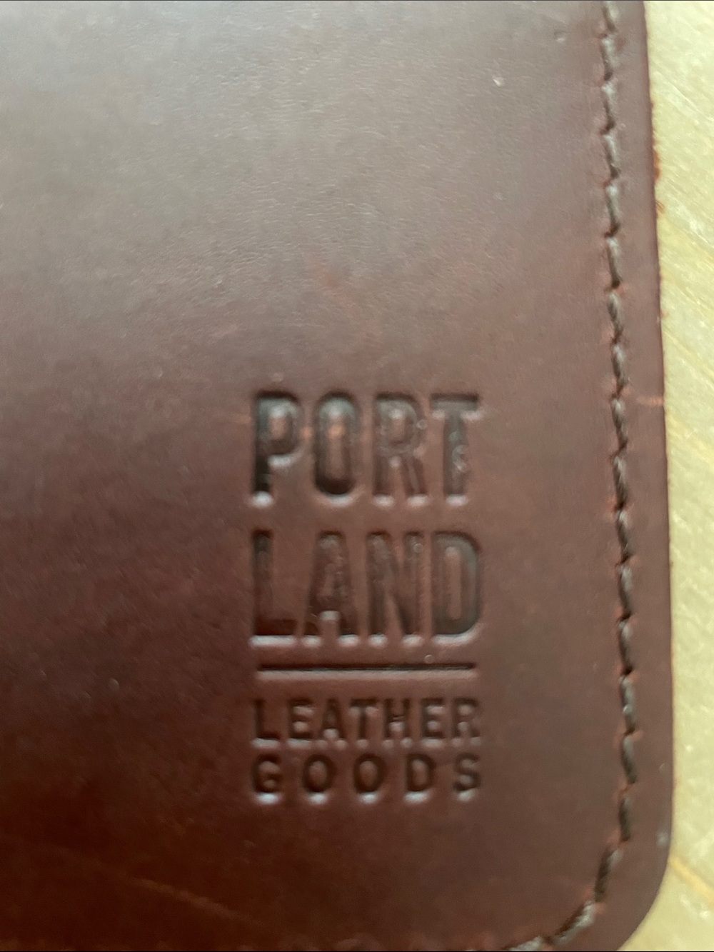 Portland Leather Brown Leather Card and money holder - Picture 4 of 4